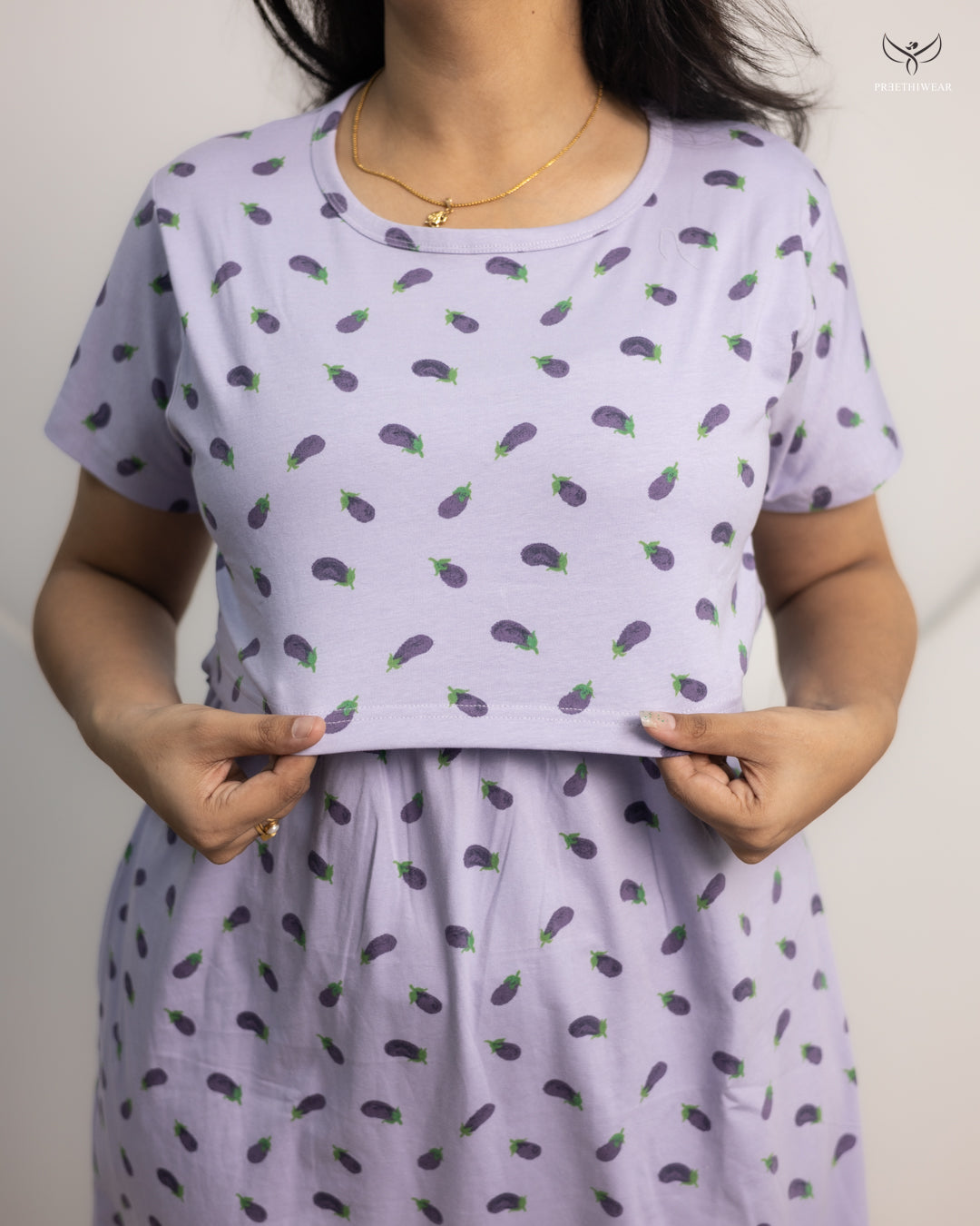 Tvarita SoftCotton Calf Length Maternity Loungewear