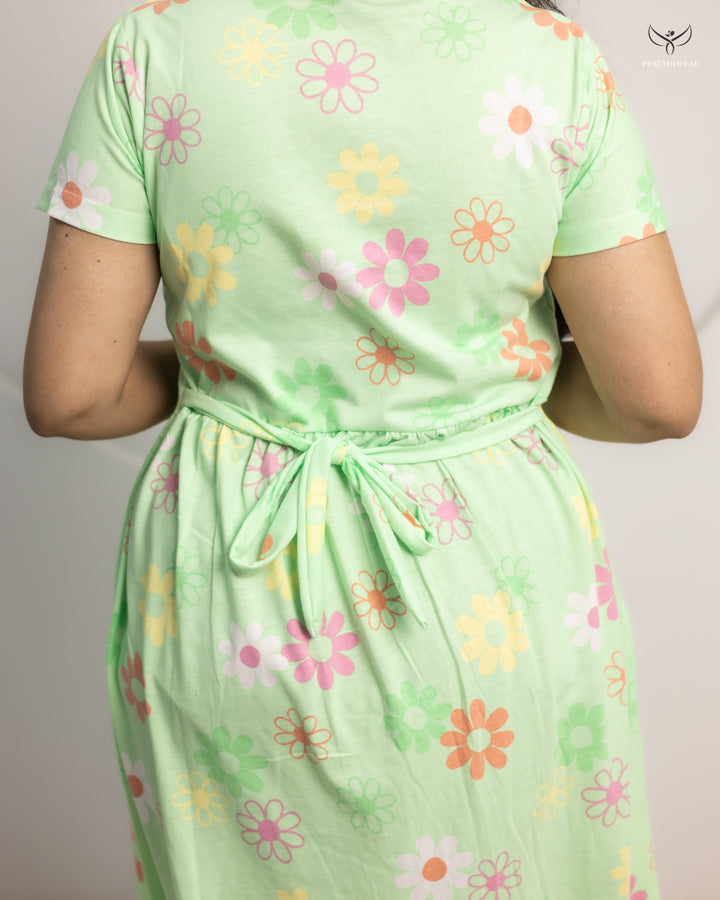 Lavya SoftCotton Calf Length Maternity Loungewear