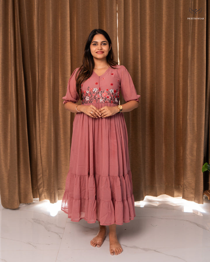 Suha3  Maternity Dress  with center Zip(PREORDER-OCT10)