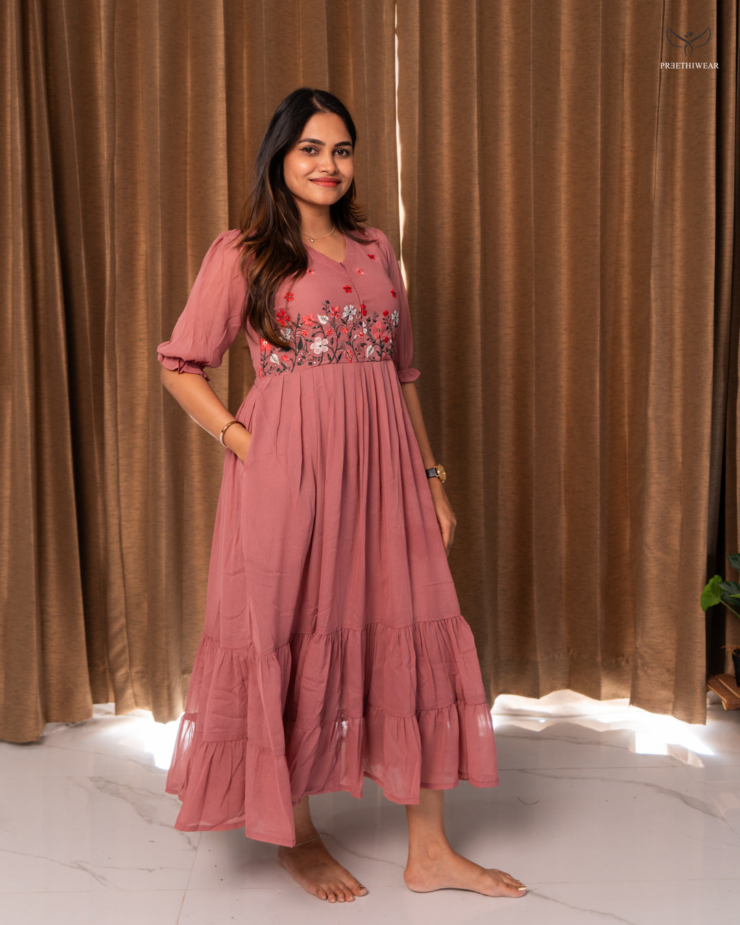 Suha3  Maternity Dress  with center Zip(PREORDER-OCT10)