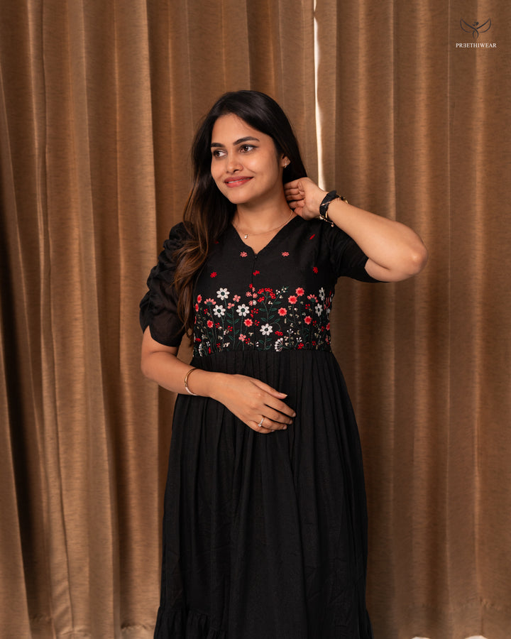Afrin Maternity Dress with center Zip (PREORDER-OCT10)