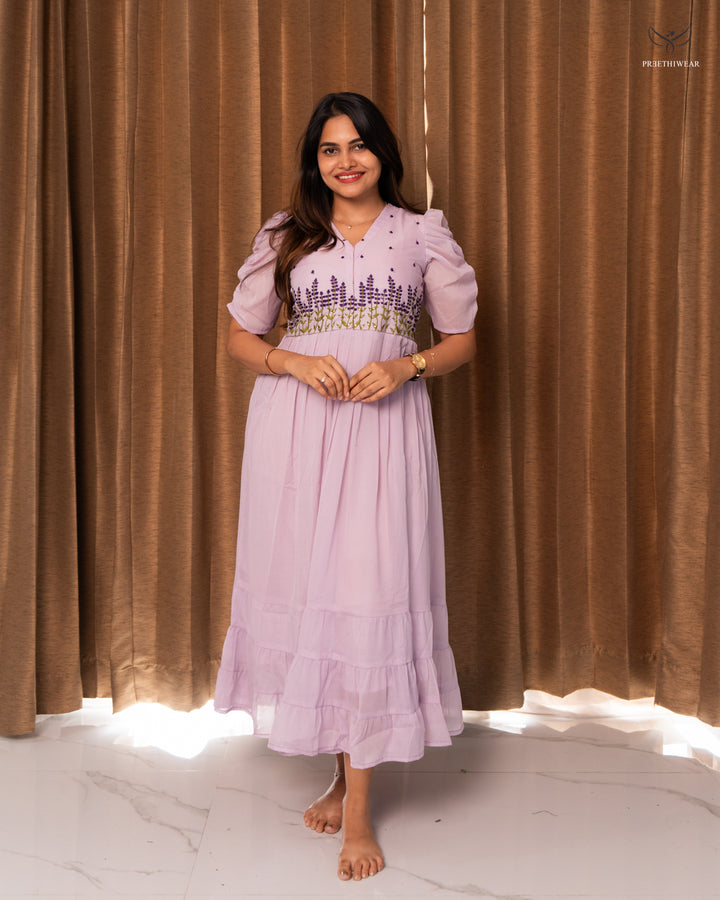 Gayana1  Maternity Dress with center Zip (PREORDER-OCT10)