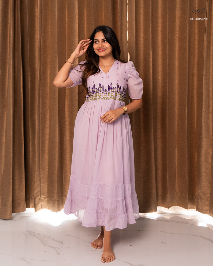 Gayana1  Maternity Dress with center Zip (PREORDER-OCT10)
