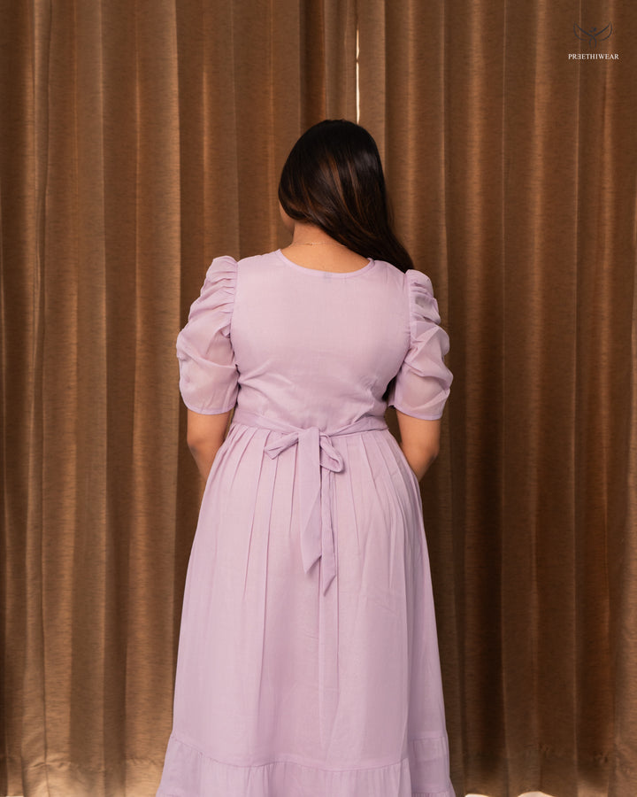 Gayana1  Maternity Dress with center Zip (PREORDER-OCT10)