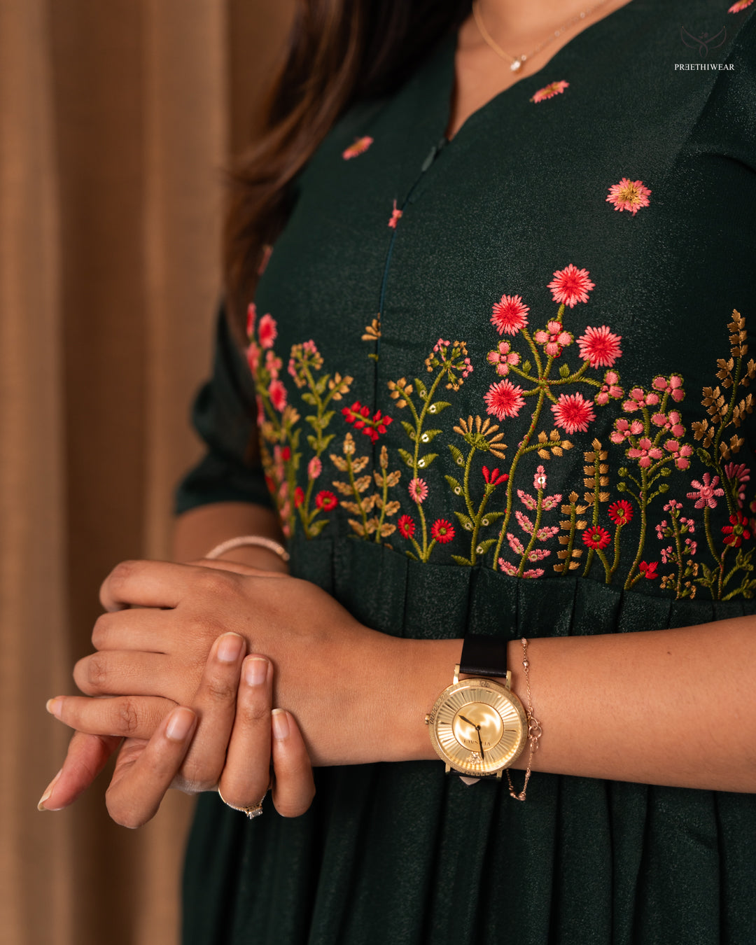 Dhvani  Maternity Dress with center Zip (PREORDER-OCT10)