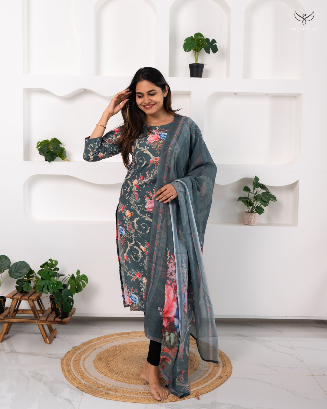 Farvin Maternity Dress  with center Zip