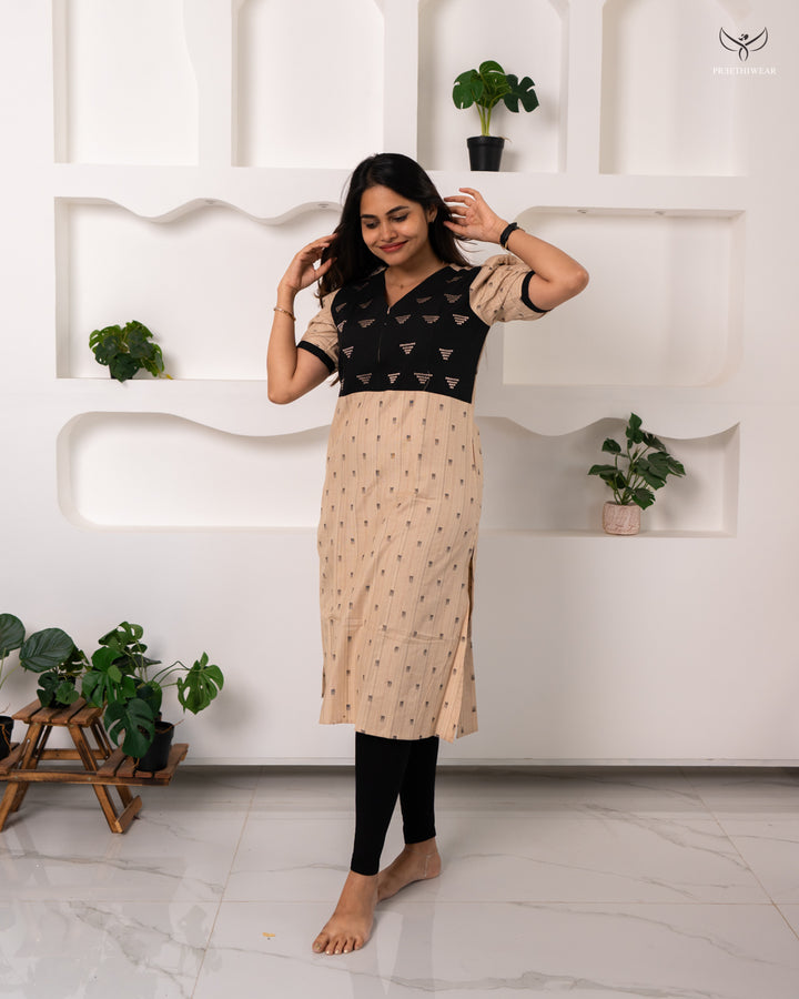 Rubika Maternity Dress with center Zip (PREORDER-OCT10)