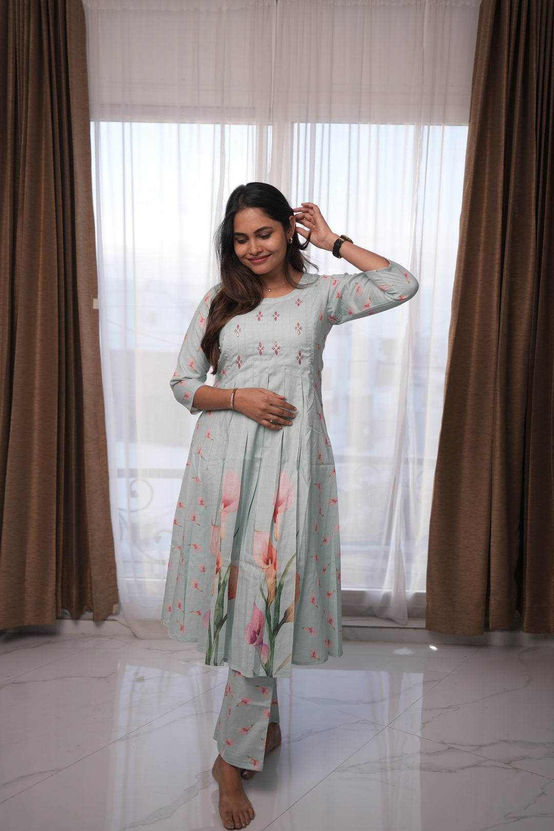Rinitha  Maternity Dress(PREORDER-SEP15)