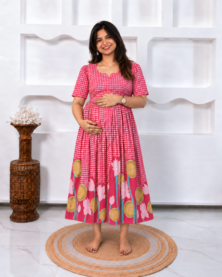 Rosy Maternity Dress(PREORDER-SEP19)