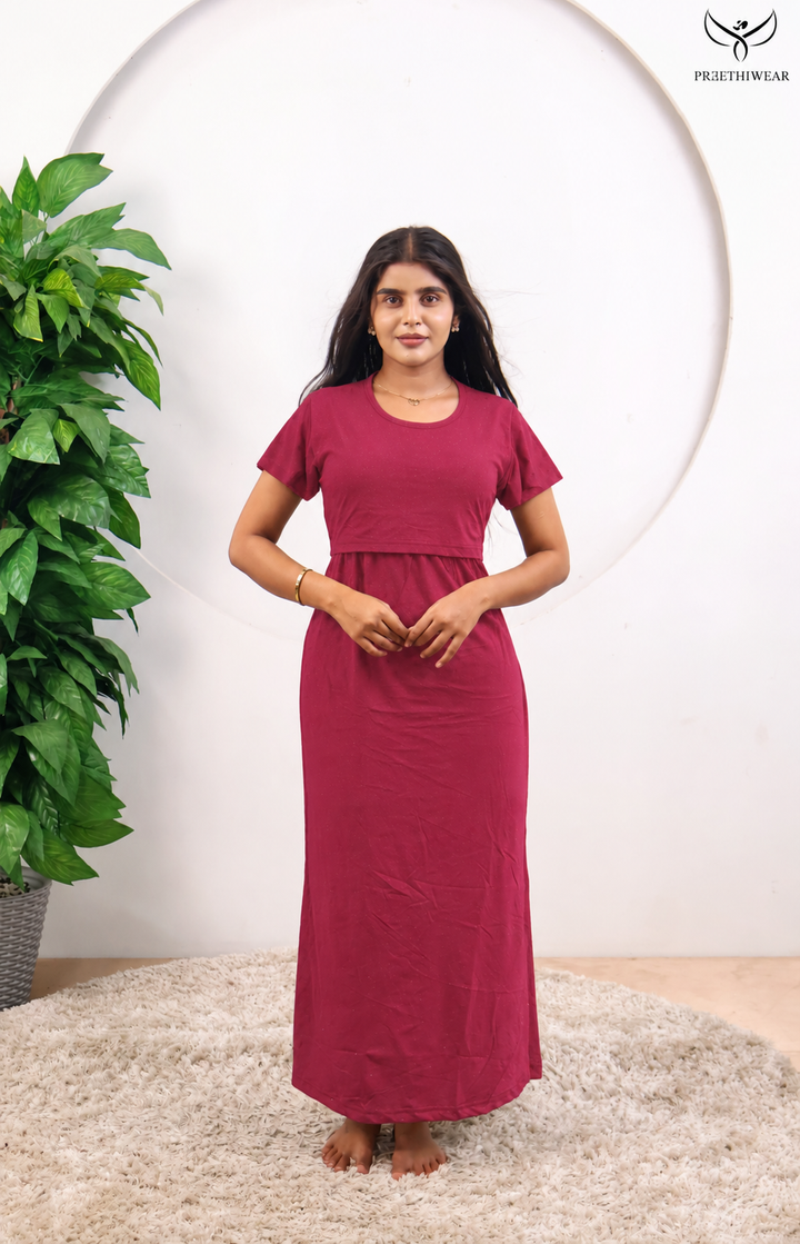 Shubha1 SoftCotton Full Length Maternity Loungewear