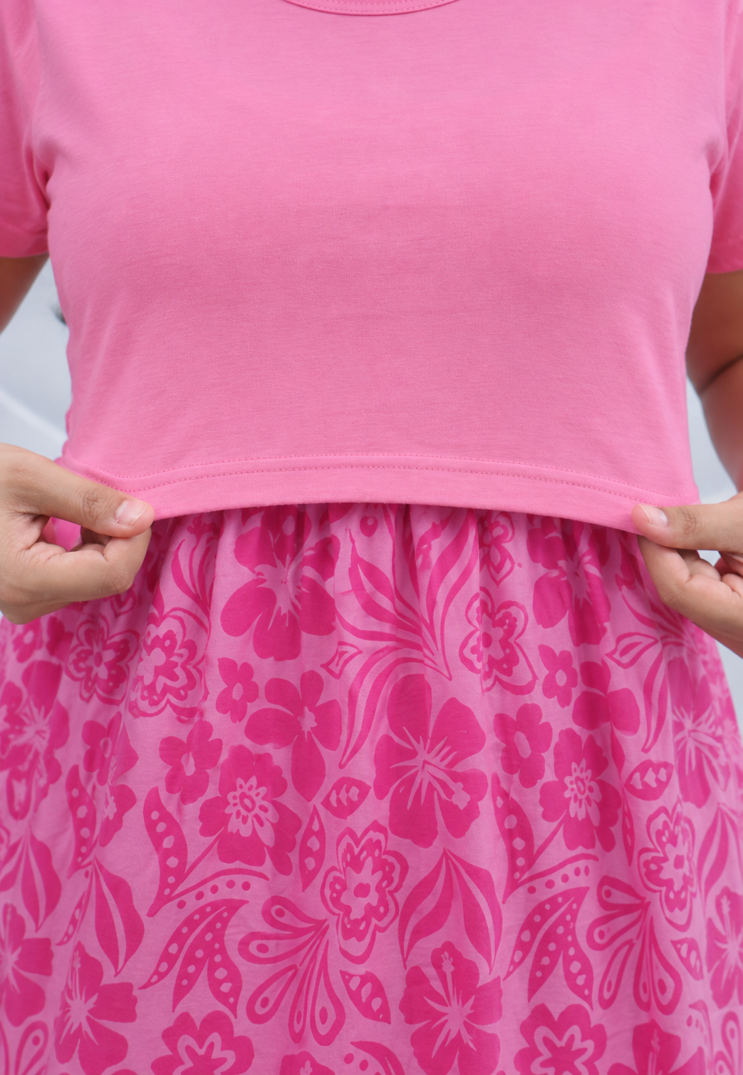 Hyma SoftCotton Full Length Maternity Loungewear - view 2 - The Maternity Store by Preethiwear