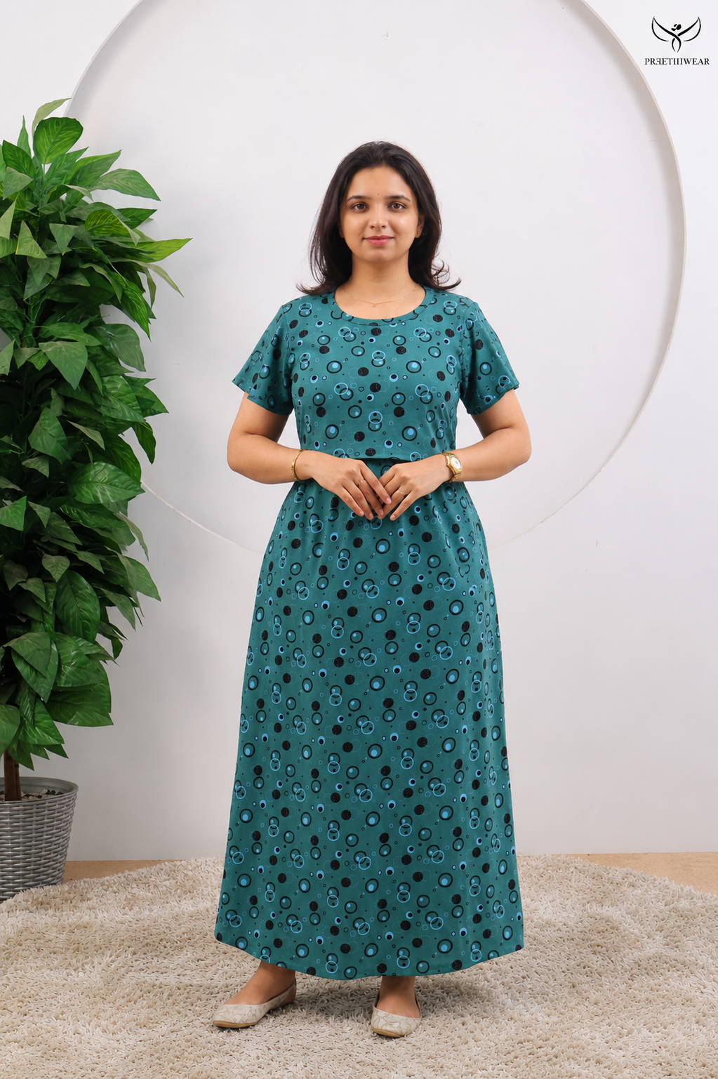 Ajmera SoftCotton Full Length Maternity Loungewear