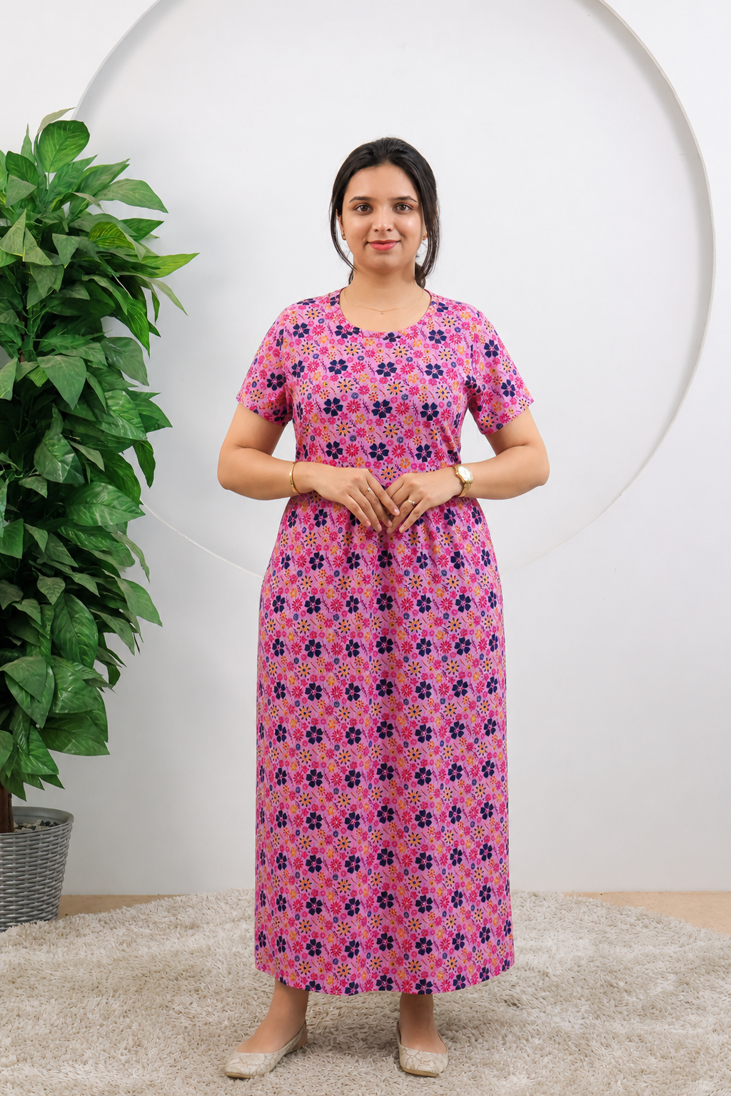 Sherin1 SoftCotton Full Length Maternity Loungewear