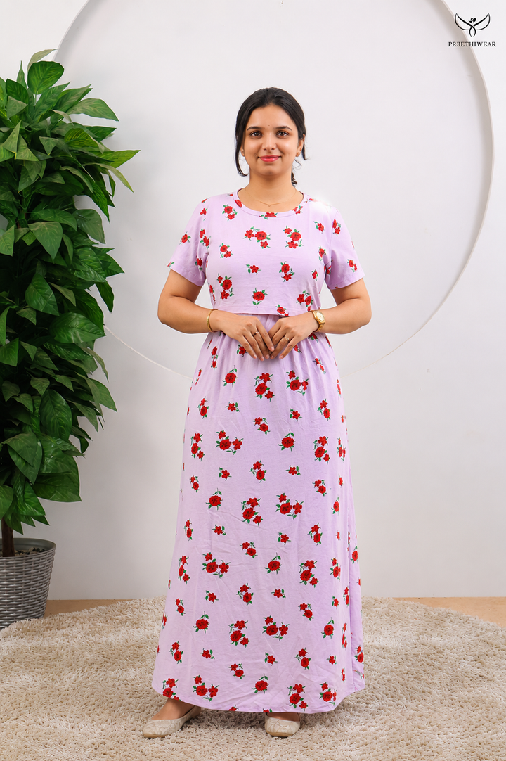 Bhavana2 SoftCotton Full Length Maternity Loungewear