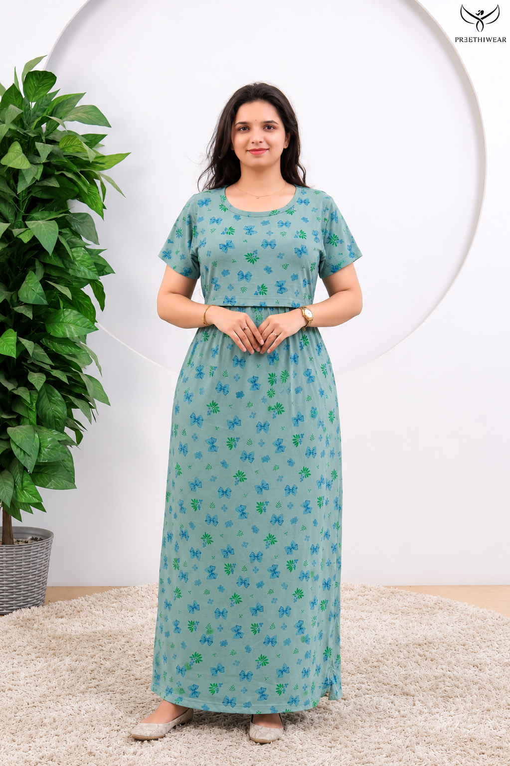 Sahana3 SoftCotton Full Length Maternity Loungewear