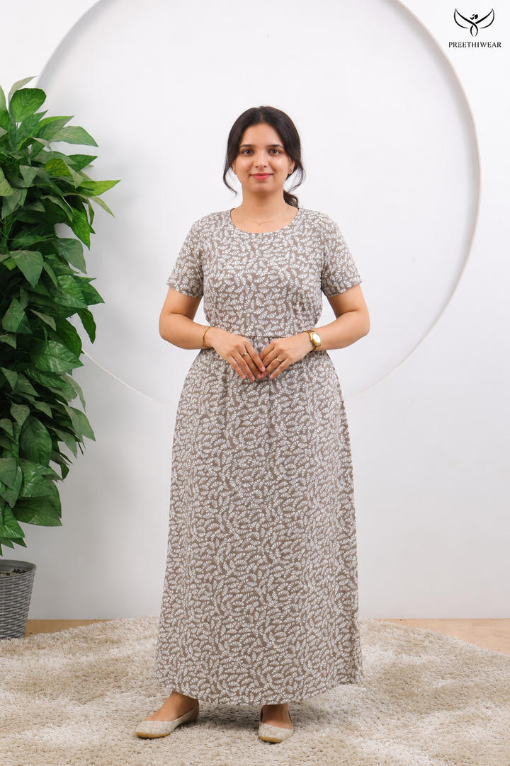 Ravali1 SoftCotton Full Length Maternity Loungewear