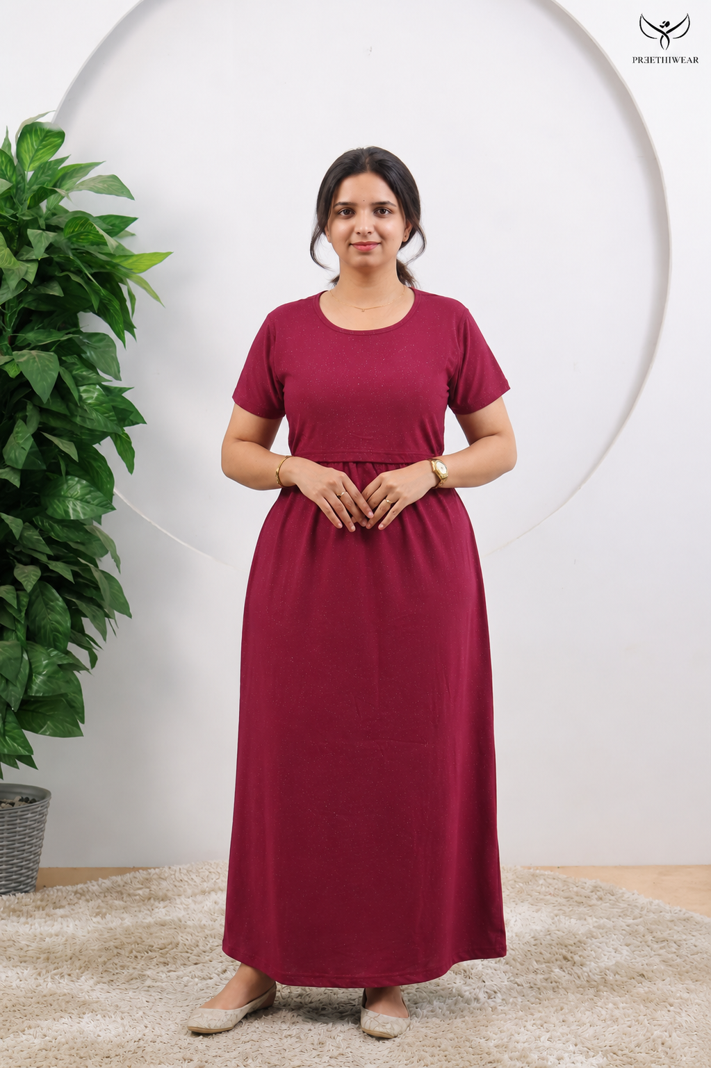 Shubha1 SoftCotton Full Length Maternity Loungewear