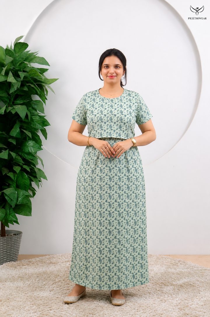 Sharanya SoftCotton Full Length Maternity Loungewear