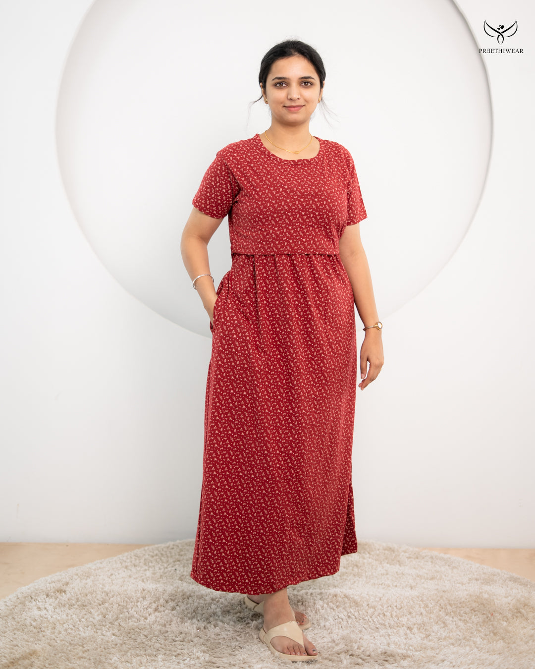 Mounica SoftCotton Full Length Maternity Loungewear