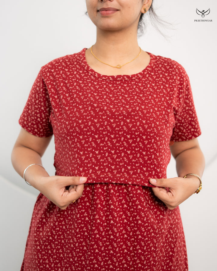 Mounica SoftCotton Full Length Maternity Loungewear