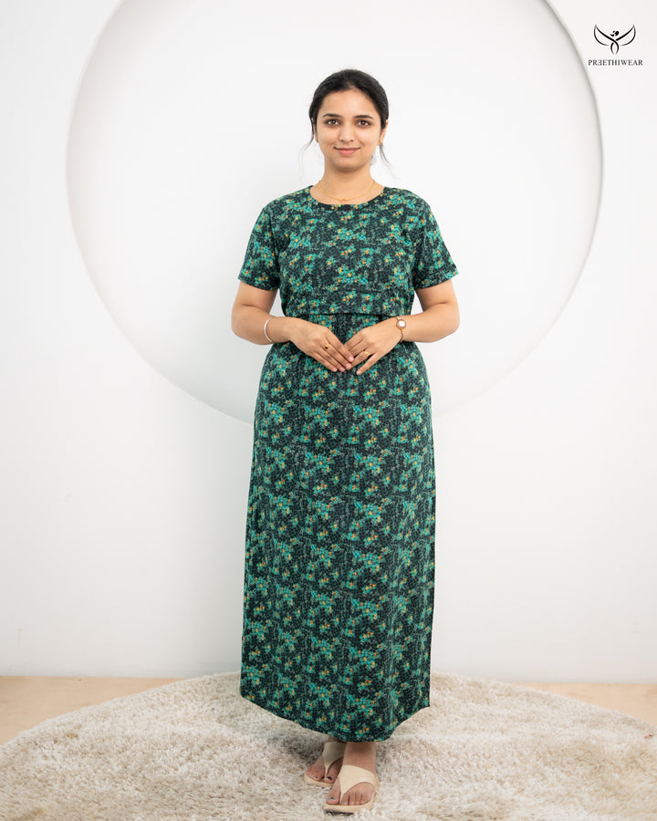 Krithi1 SoftCotton Full Length Maternity Loungewear