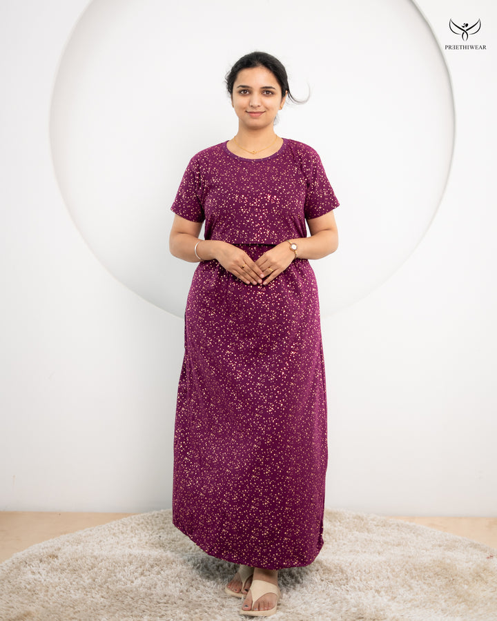 Monalisha1  SoftCotton Full Length Maternity Loungewear