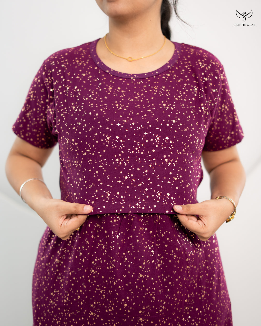 Monalisha1  SoftCotton Full Length Maternity Loungewear