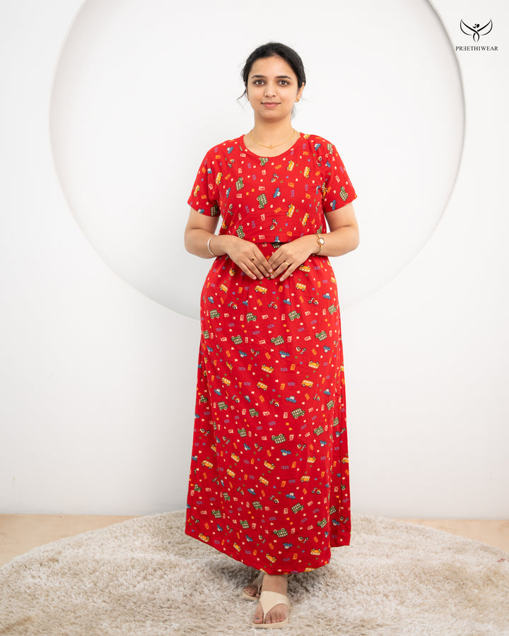Athulya1  SoftCotton Full Length Maternity Loungewear