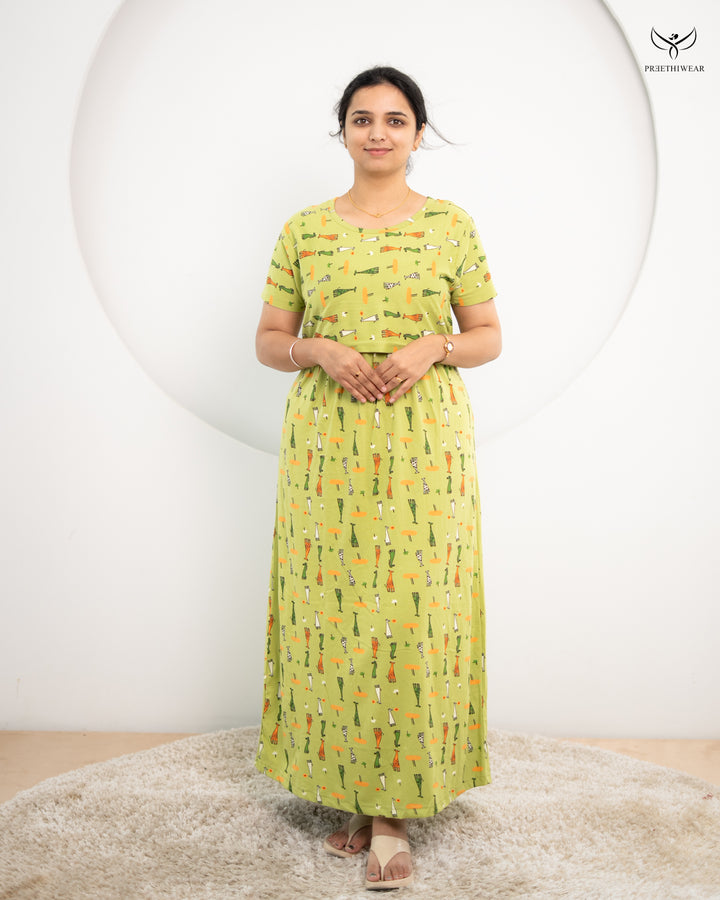 Shivi  SoftCotton Full Length Maternity Loungewear