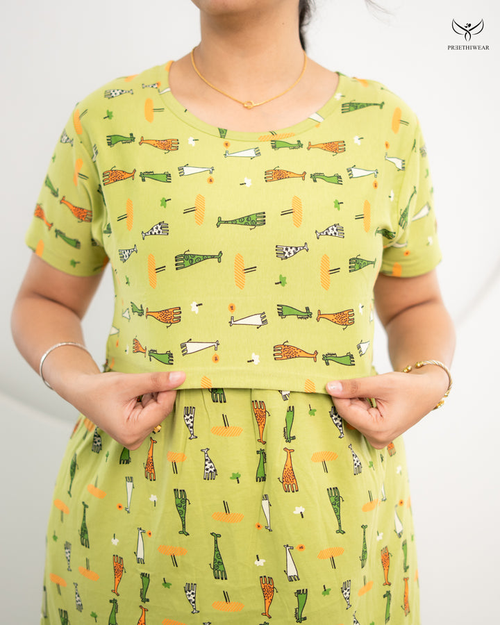 Shivi  SoftCotton Full Length Maternity Loungewear