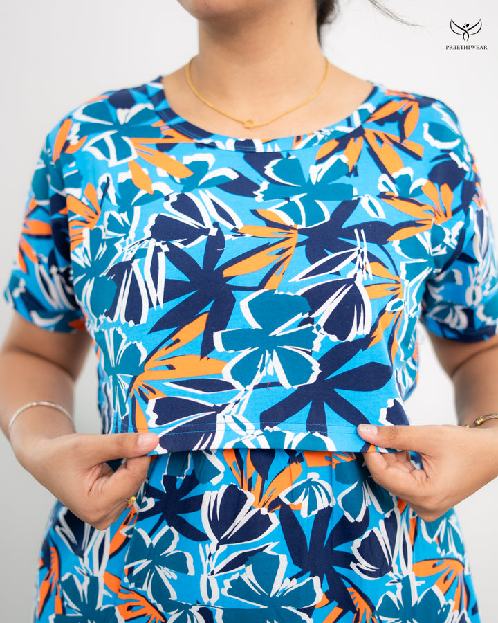 Saila SoftCotton Full Length Maternity Loungewear