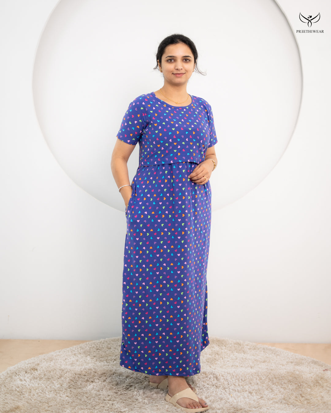 Vinya  SoftCotton Full Length Maternity Loungewear