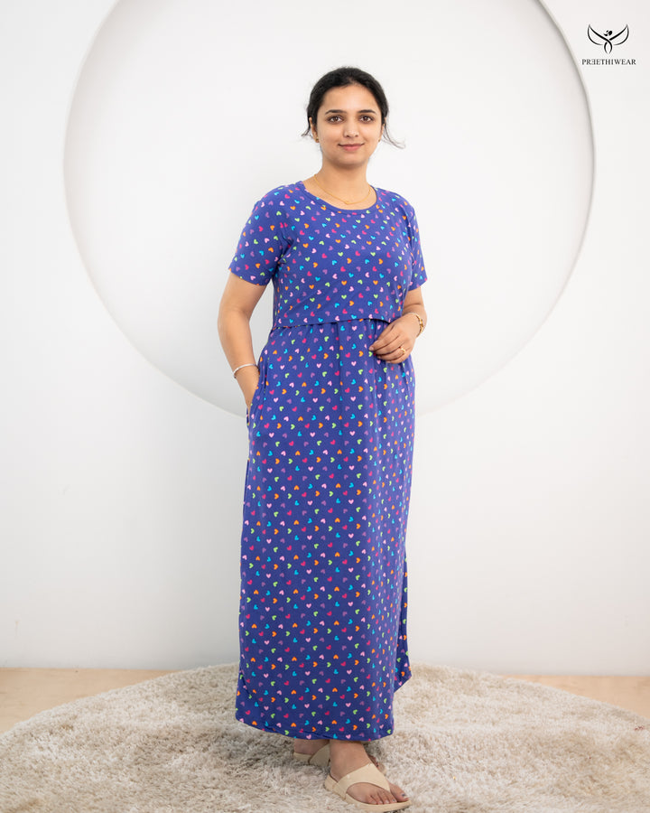 Vinya  SoftCotton Full Length Maternity Loungewear