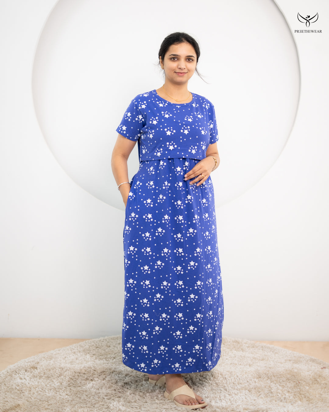 Amiza SoftCotton Full Length Maternity Loungewear