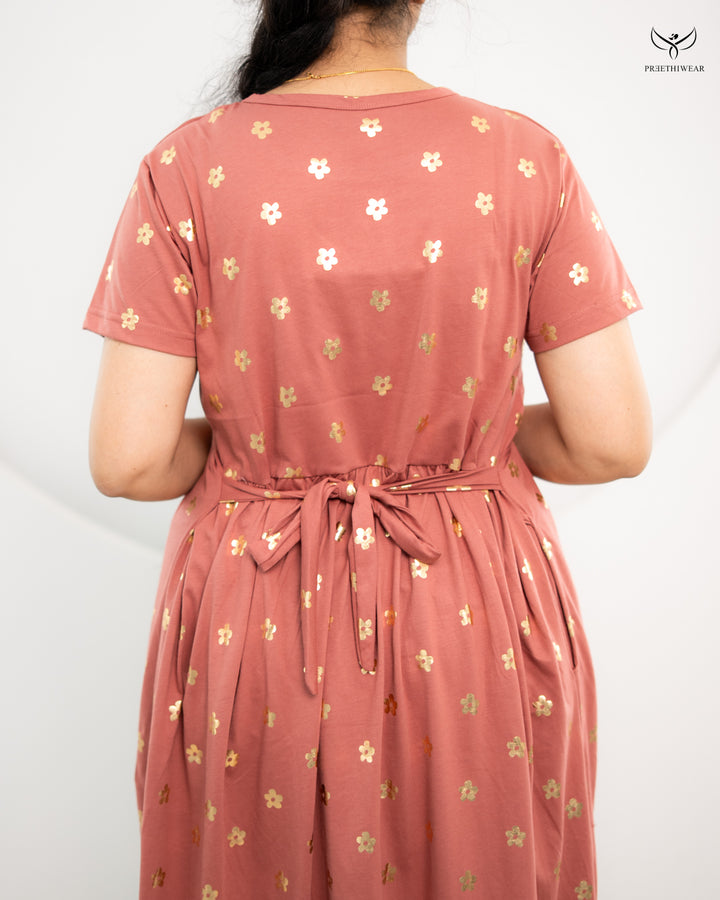Nupur  SoftCotton Full Length Maternity Loungewear