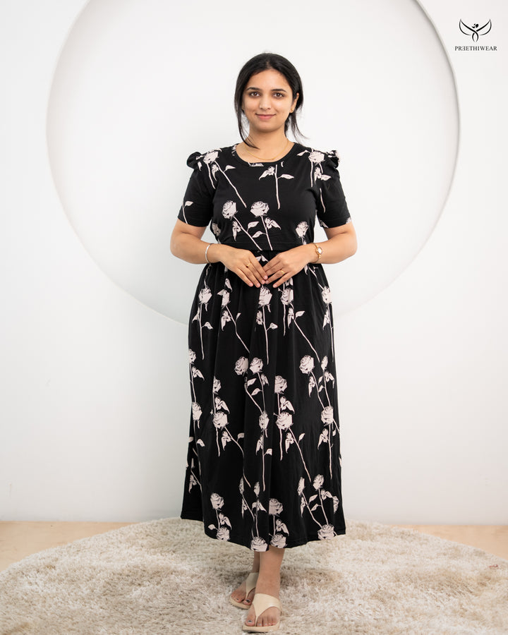 Lakshna  SoftCotton Full Length Maternity Loungewear