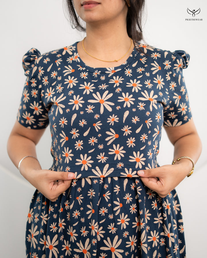 Bindita SoftCotton Full Length Maternity Loungewear