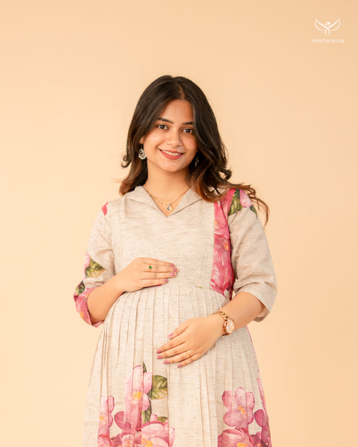 Vardhini Maternity Dress(PREORDER-SEP1)