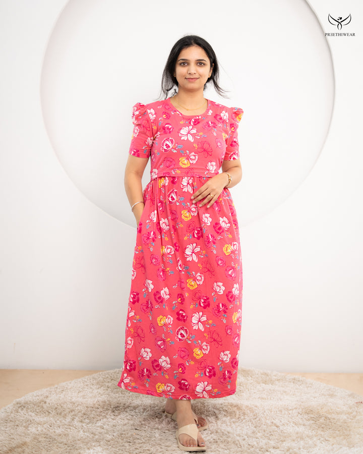 Farhana SoftCotton Full Length Maternity Loungewear