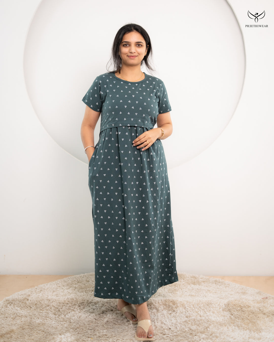 Yashmitha SoftCotton Full Length Maternity Loungewear