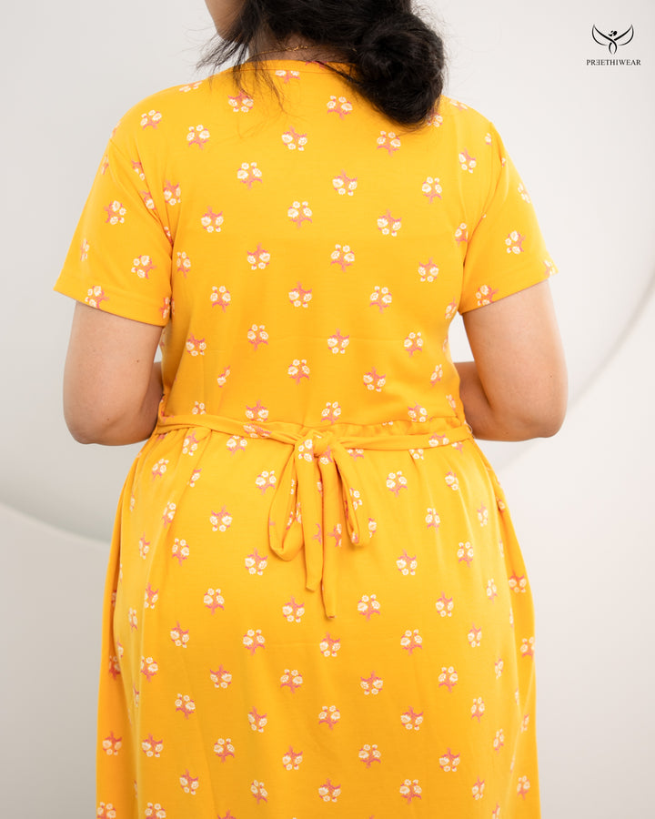 Viya Lightweight SoftCotton Calf Length Maternity Loungewear