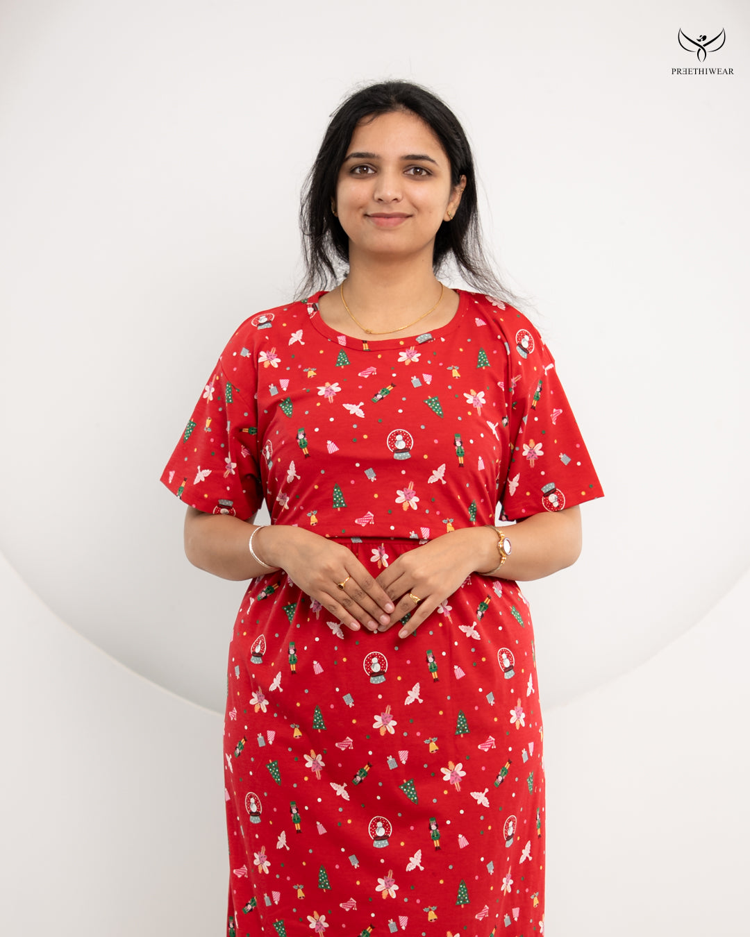 Surya4  SoftCotton Full Length Maternity Loungewear