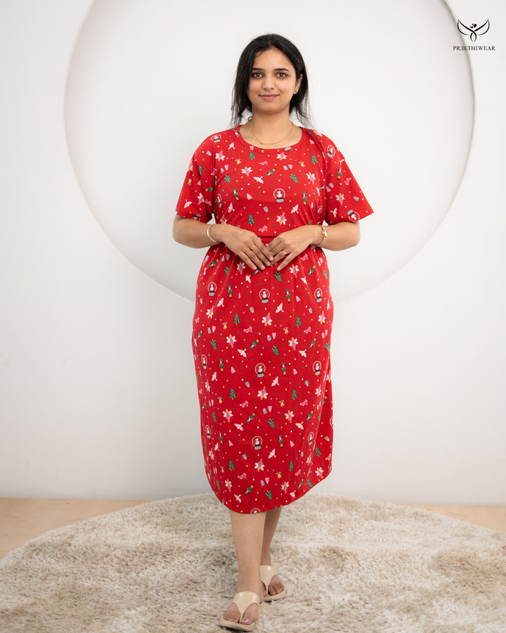 Surya4  SoftCotton Full Length Maternity Loungewear