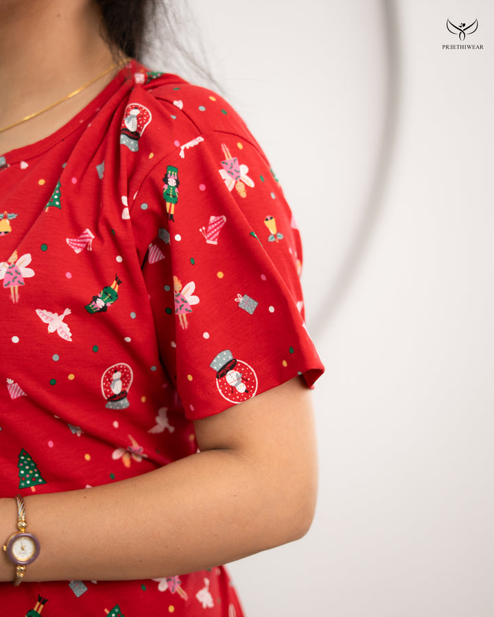 Surya4  SoftCotton Full Length Maternity Loungewear