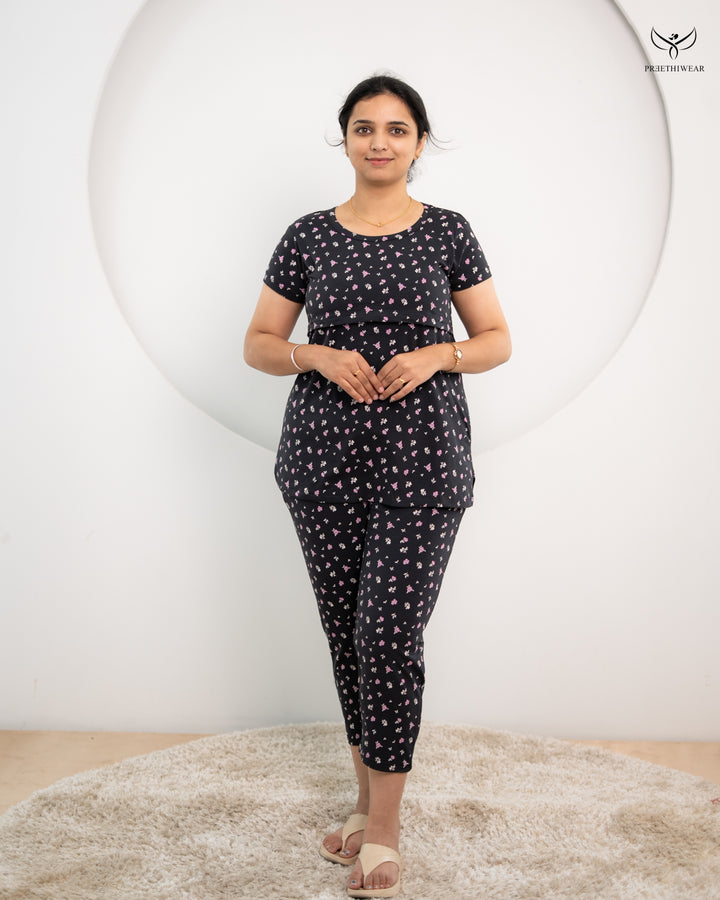 Asmita SoftCotton Maternity Top Pant Set