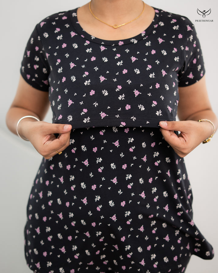 Asmita SoftCotton Maternity Top Pant Set