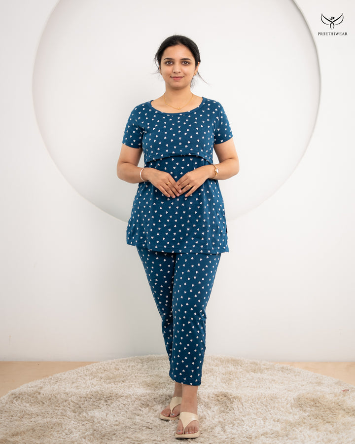 Nikhila SoftCotton Maternity Top Pant Set