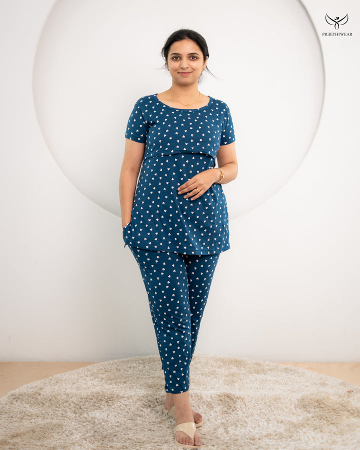 Nikhila SoftCotton Maternity Top Pant Set