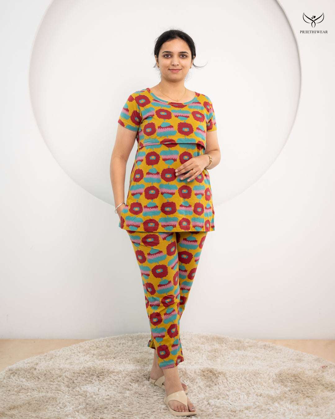 Damini SoftCotton Maternity Top Pant Set