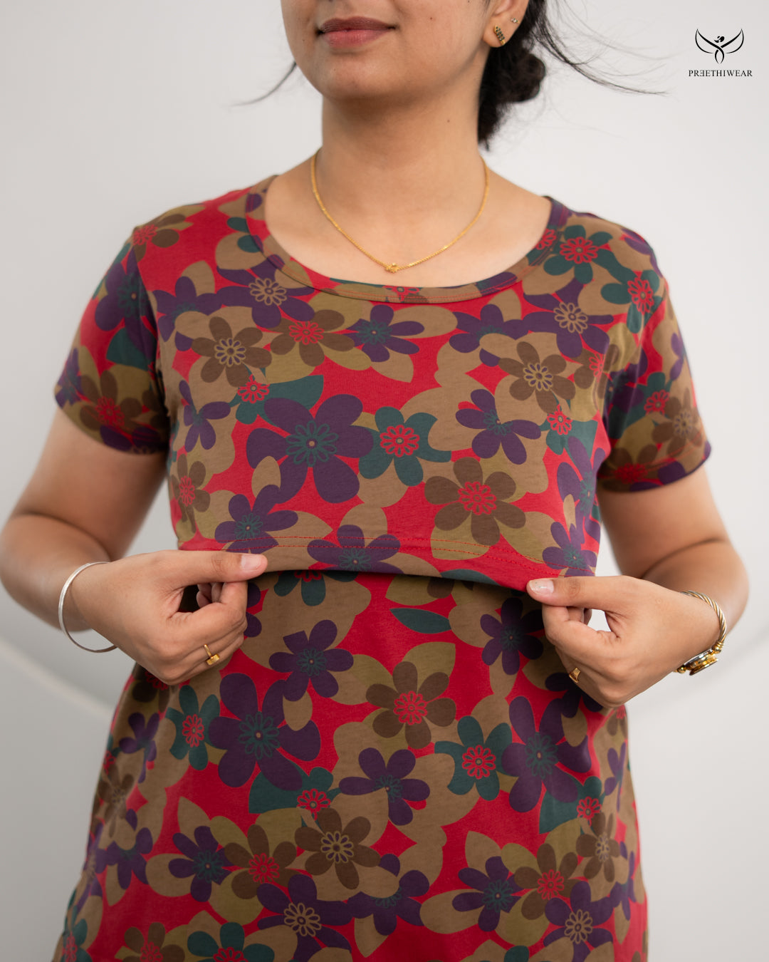 Ahire SoftCotton Maternity Top Pant Set